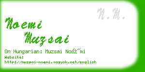 noemi muzsai business card